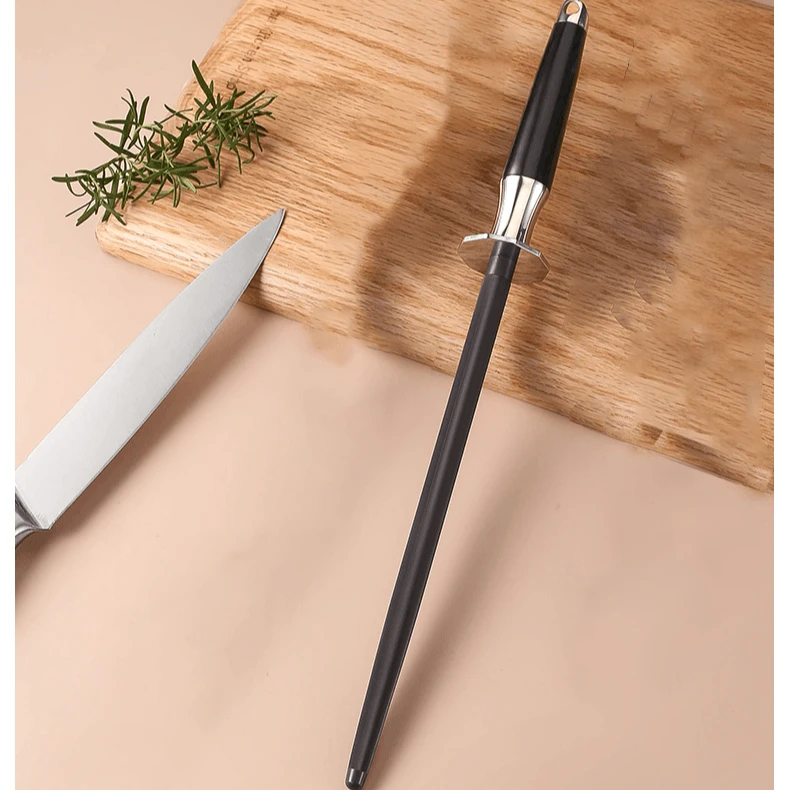 【大马士革专用】75号8寸合金钢磨刀实木磨刀棍金刚石磨刀棒磨刀石