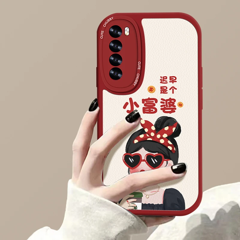 适用于华为nova7/7Pro小富婆皮纹手机壳防摔
