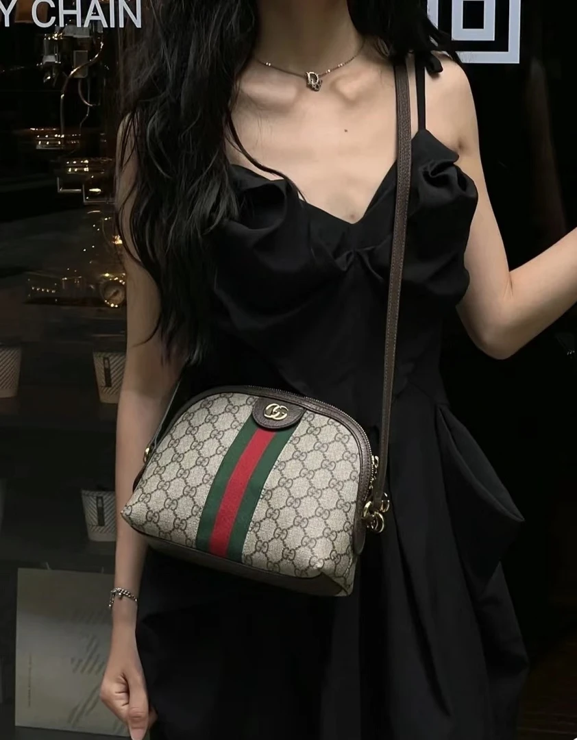 95新 GUCCI/古驰 梵·心选/古驰贝壳斜挎/全原/95新