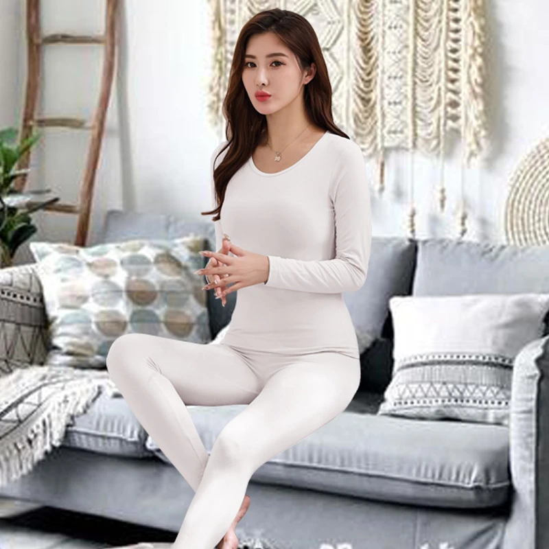 棉质打底保暖秋衣秋裤中年薄款柔软舒适衬衣衬裤基础打底套装女士