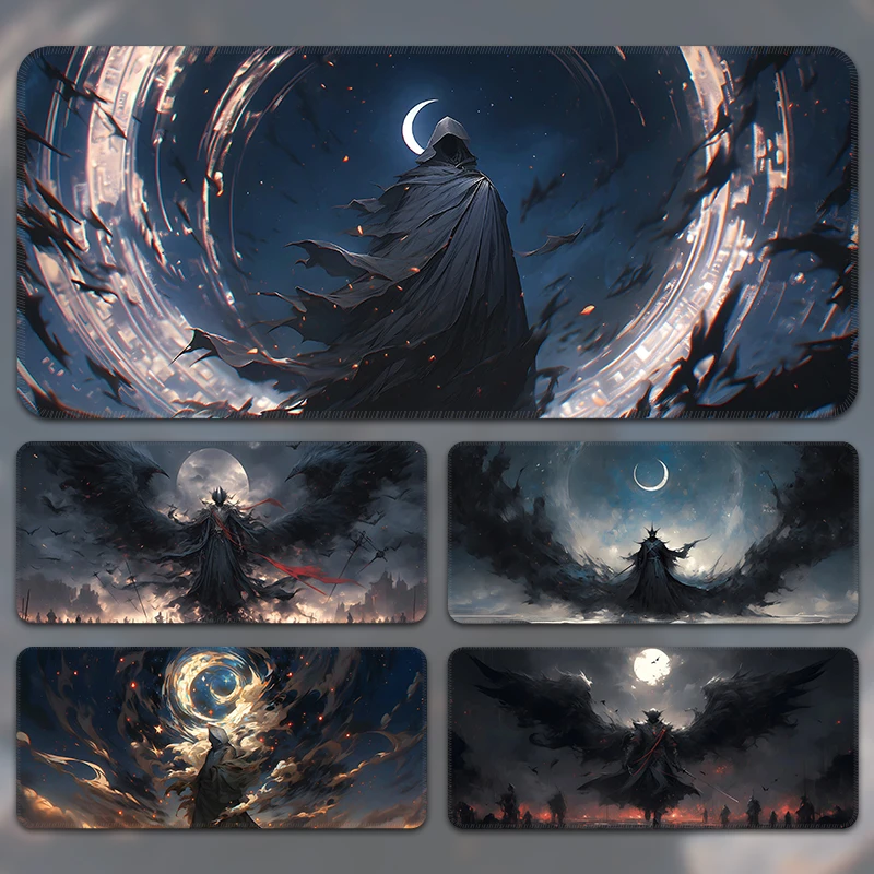 鼠标垫大号黑暗风加厚宿舍大鼠标垫桌垫办公游戏专用鼠标垫可定制