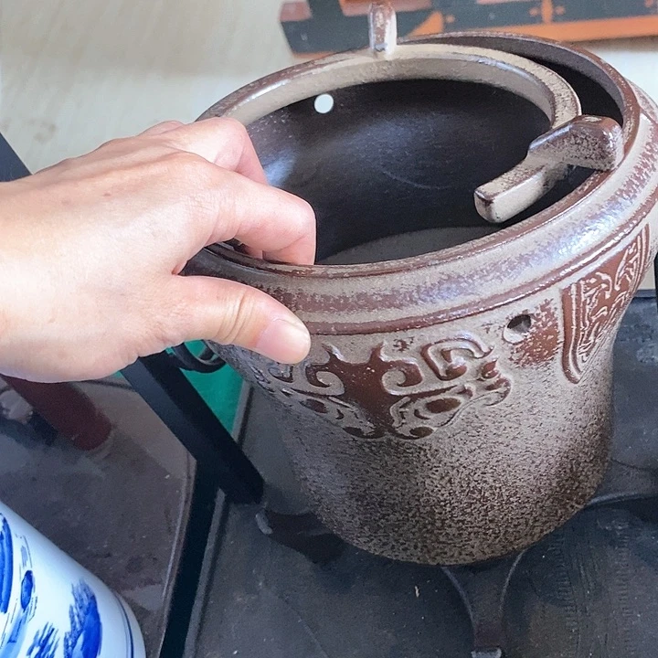 蜜安罐瓷香炉锡茶则
