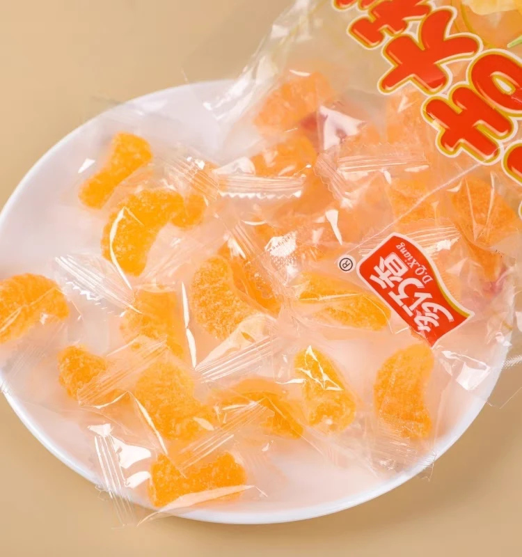 多巧香橘子软糖水果味果汁软糖果万圣节喜糖散装批童年小零食网红
