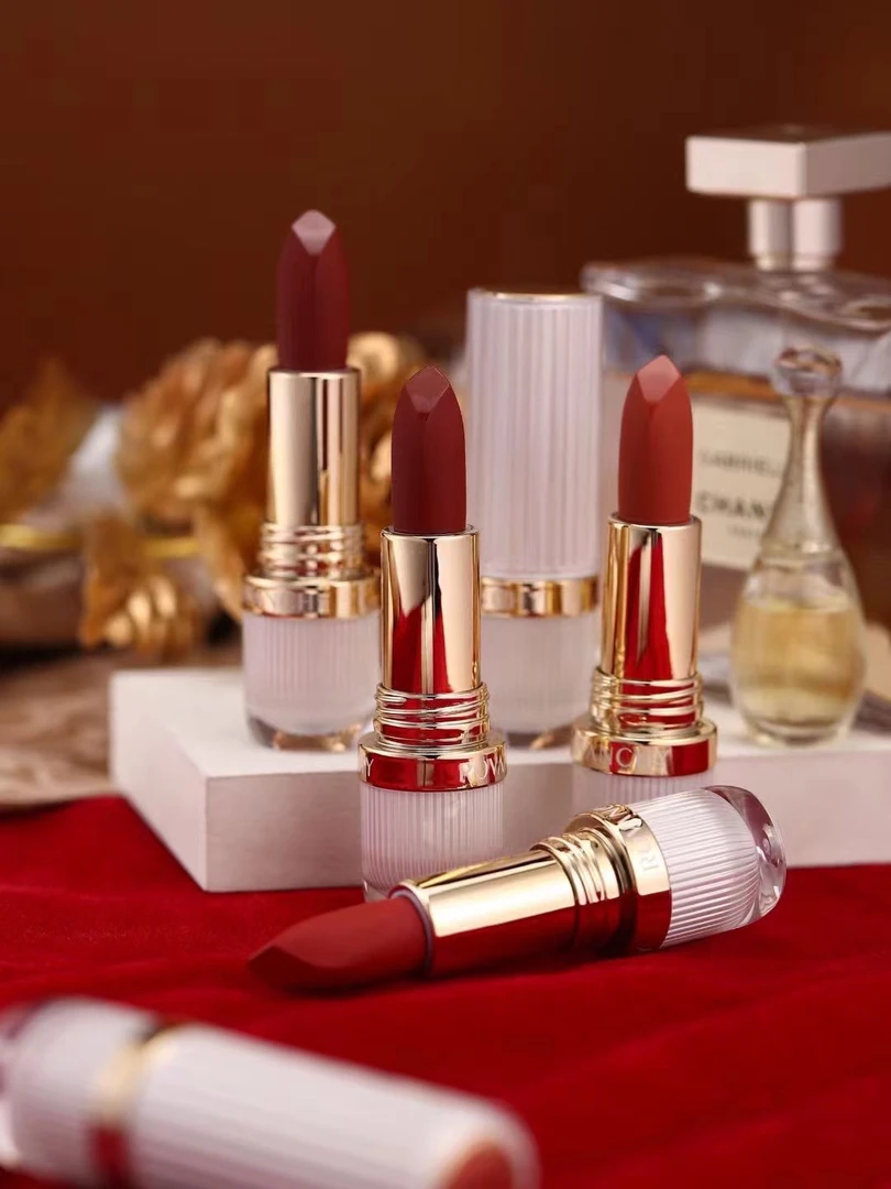 秋冬洛梵诗口红保湿滋润显白不易掉色平价烂番茄正红色