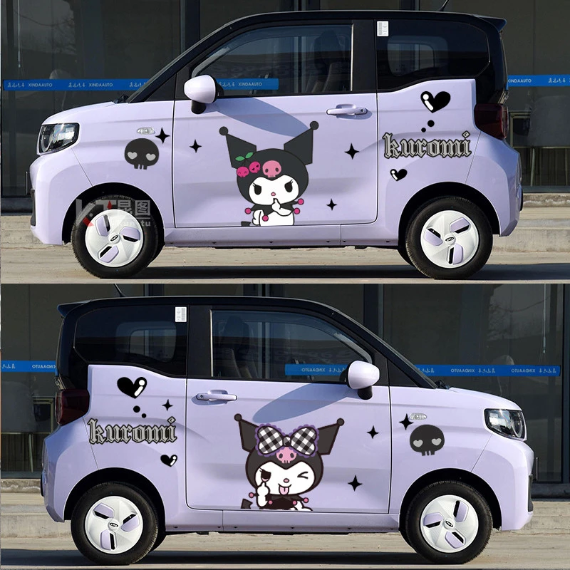 五菱宏光miniev车贴库洛米卡通装饰汽车奇瑞冰淇淋糯玉米车身贴纸