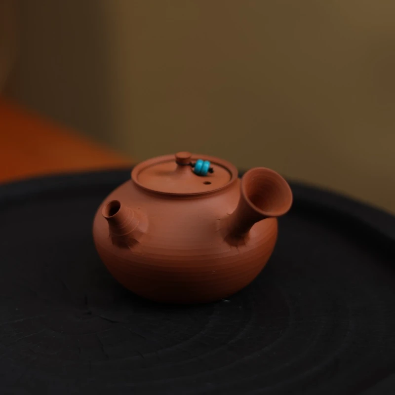 潮州纯手工拉胚泡茶壶鸡蛋黄小急须壶超薄胎家用紫砂壶130毫升