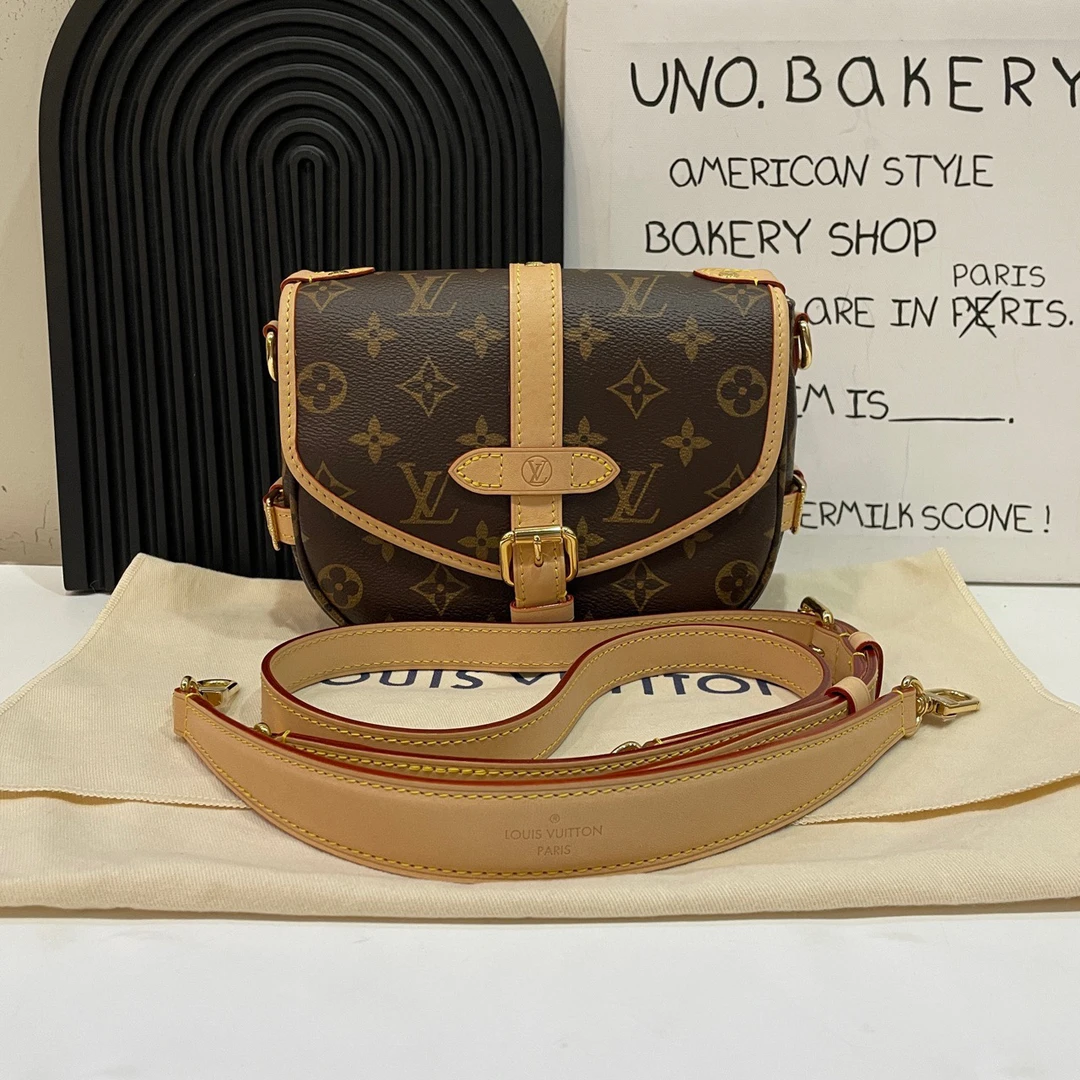 95新 LouisVuitton/路易威登 【蔡包紫】老花双子星