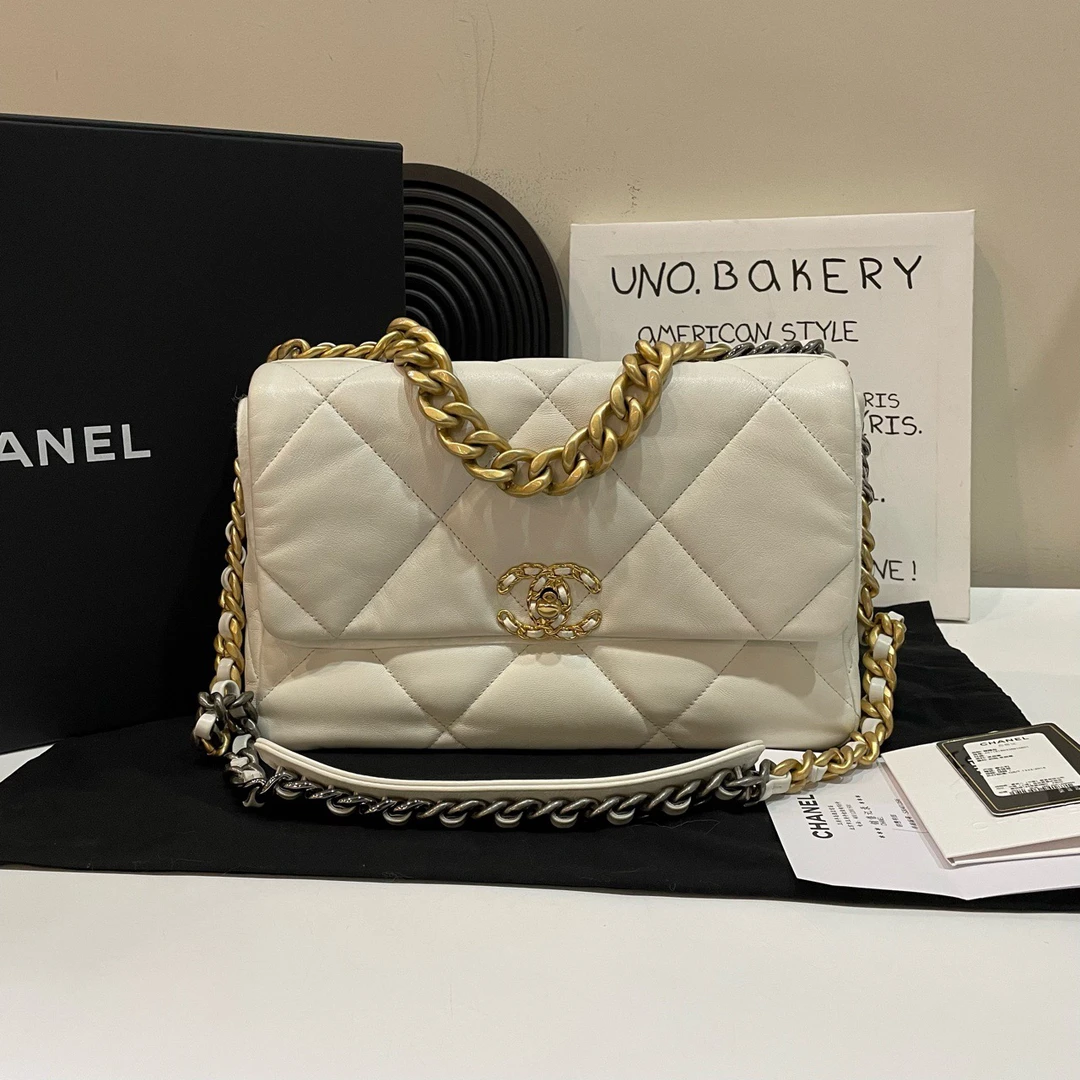 95新 Chanel/香奈儿 【蔡包紫】白金19bag中号/9186091