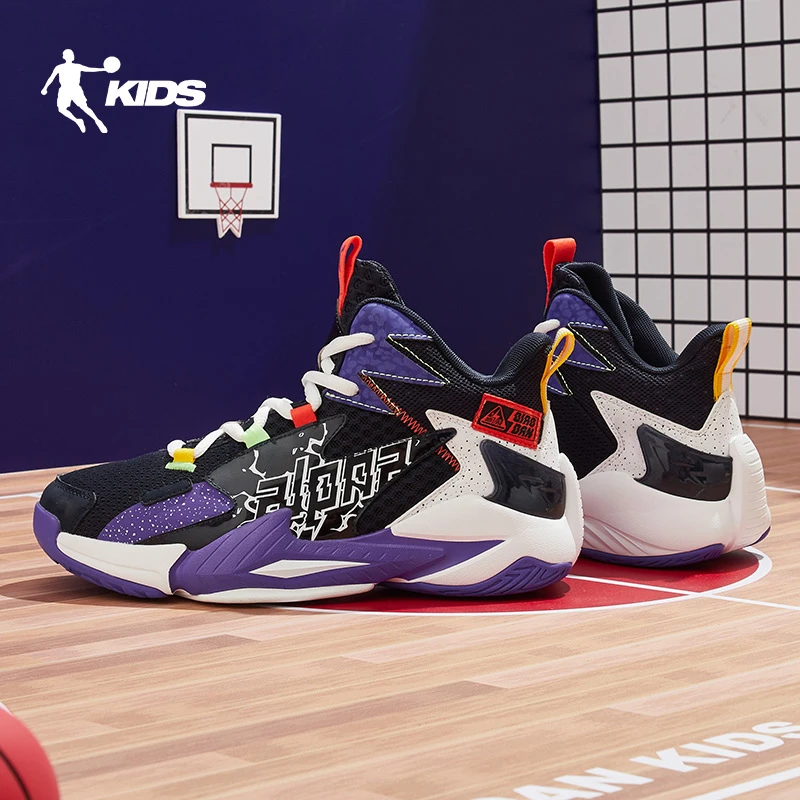 【小怪兽】乔丹篮球鞋男童2025夏季新款跑步中大童鞋8-16岁减震球鞋