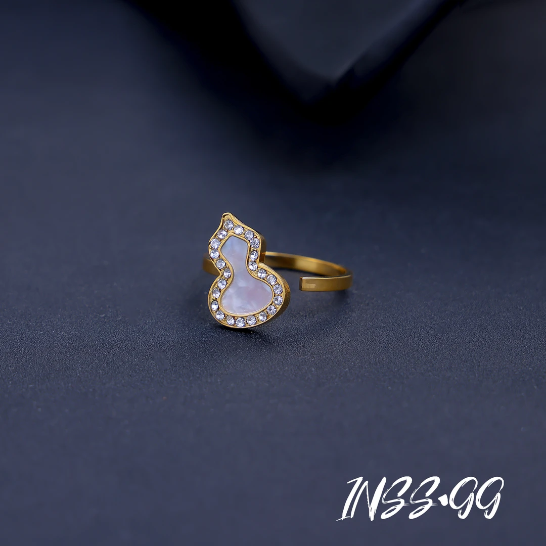 钛钢贝壳戒指 【INS · GG】气质百搭个性小众时尚款戒指AJ127