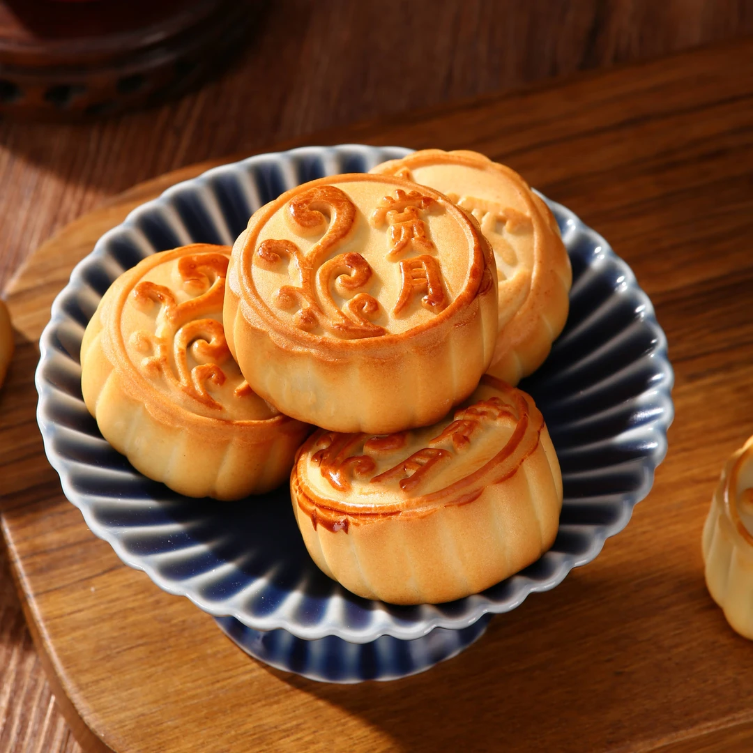 丙哥传统广式中秋月饼散装大份量360g【8枚】五仁椒盐椰蓉黑芝麻