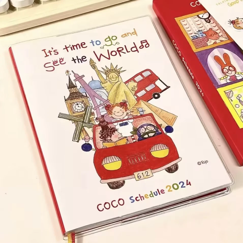 直播间专属coco酱彩页日程本笔记本活页夹拍纸本贴纸大合集