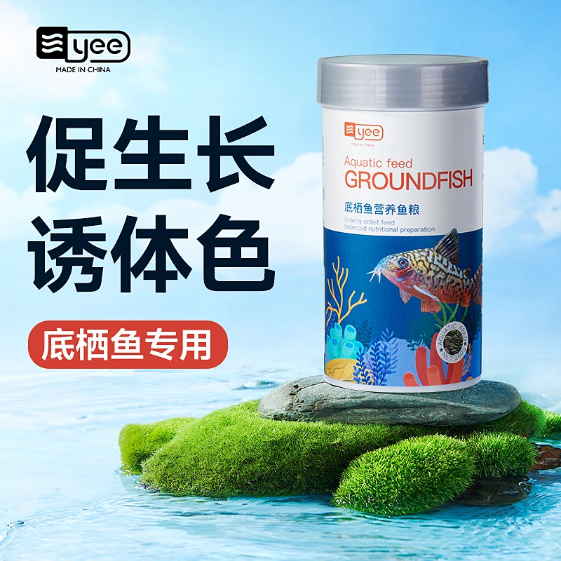 底栖鱼饲料异型鱼饲料小型鱼下沉水晶虾粮清道夫鱼食六角恐龙饲料