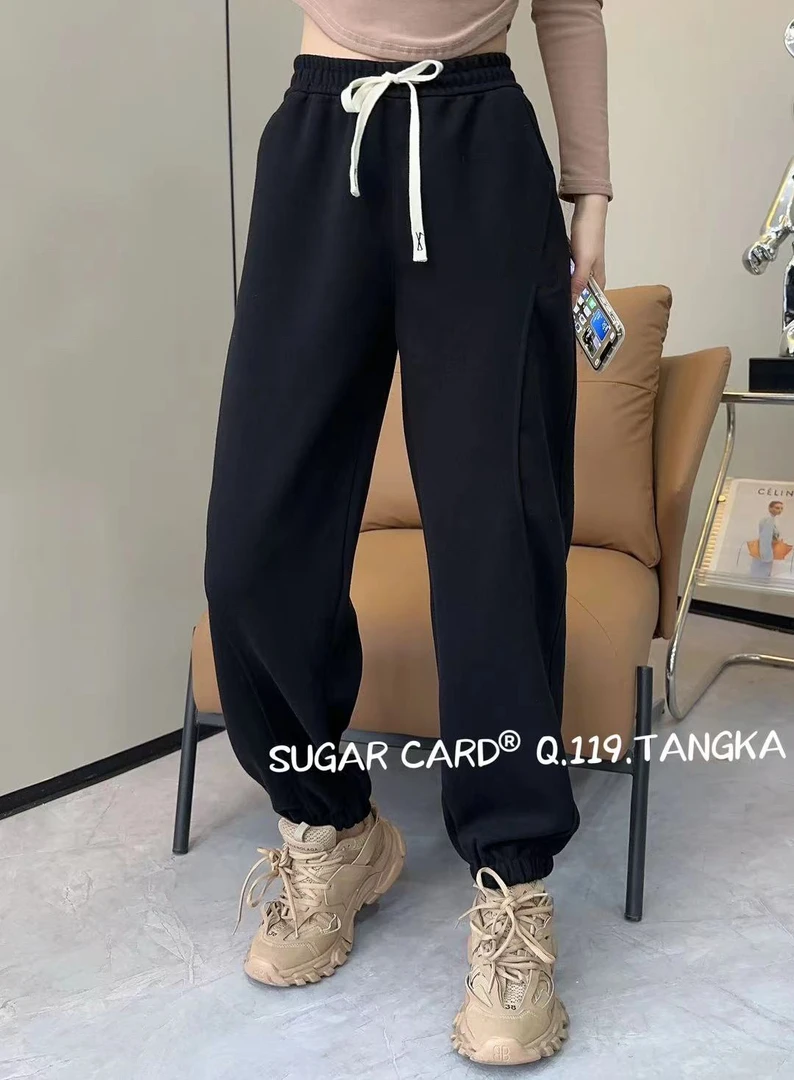 119 百搭宽松抽绳秋季休闲裤