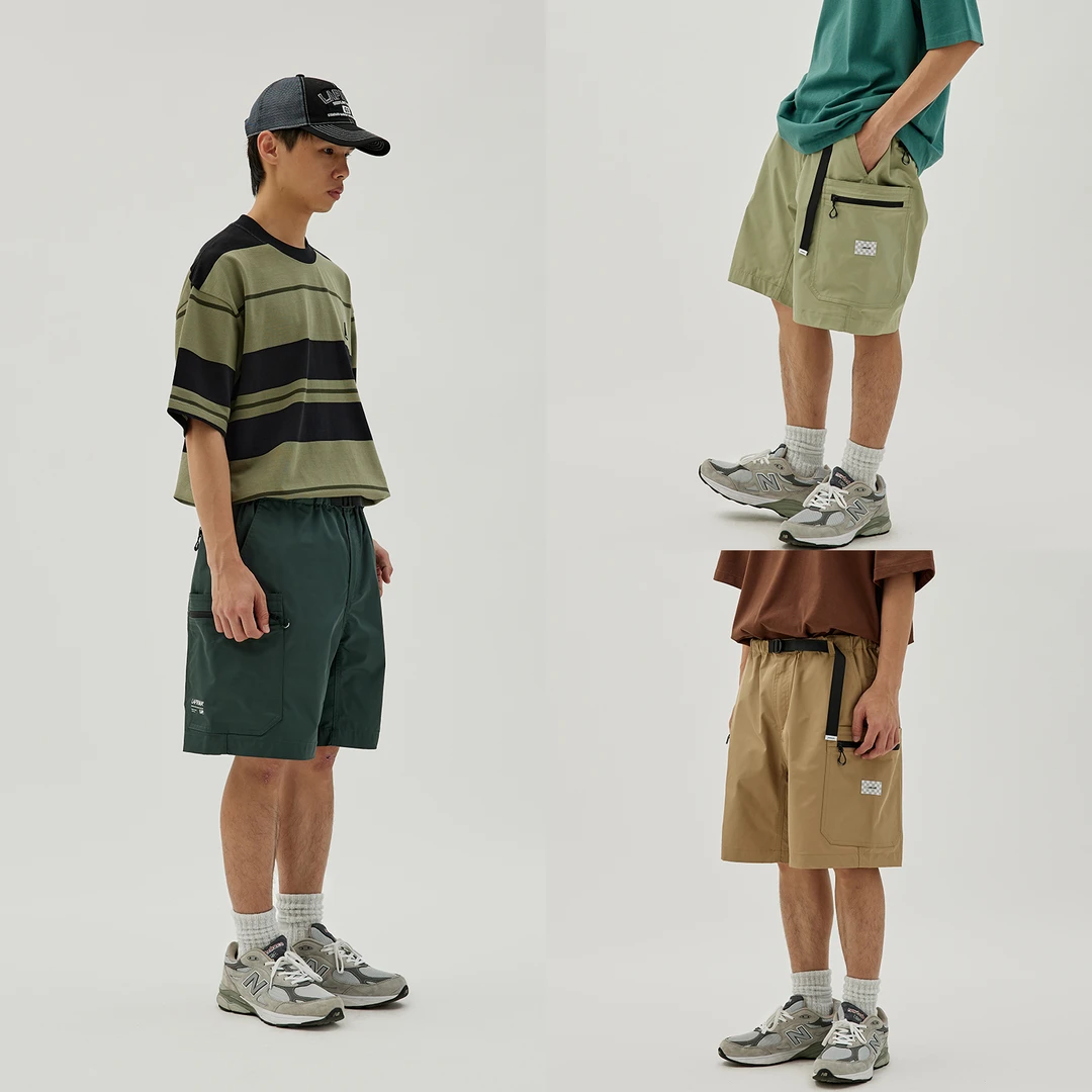 OUTDOOR FUNCTIONAL SHORTS 尼龙速干户外机能多口袋可收纳短裤