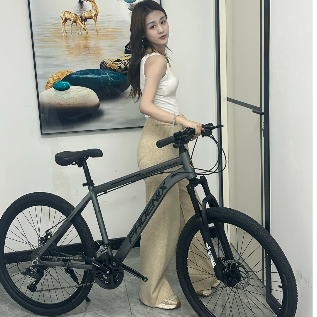 凤凰铝合金山地自行车男女式轻便越野变速赛车青少年成人学生单车