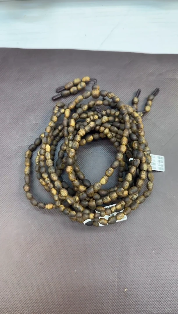 【闪购商品】沉香手串99沉海南老白棋小留疤多圈多样性发1