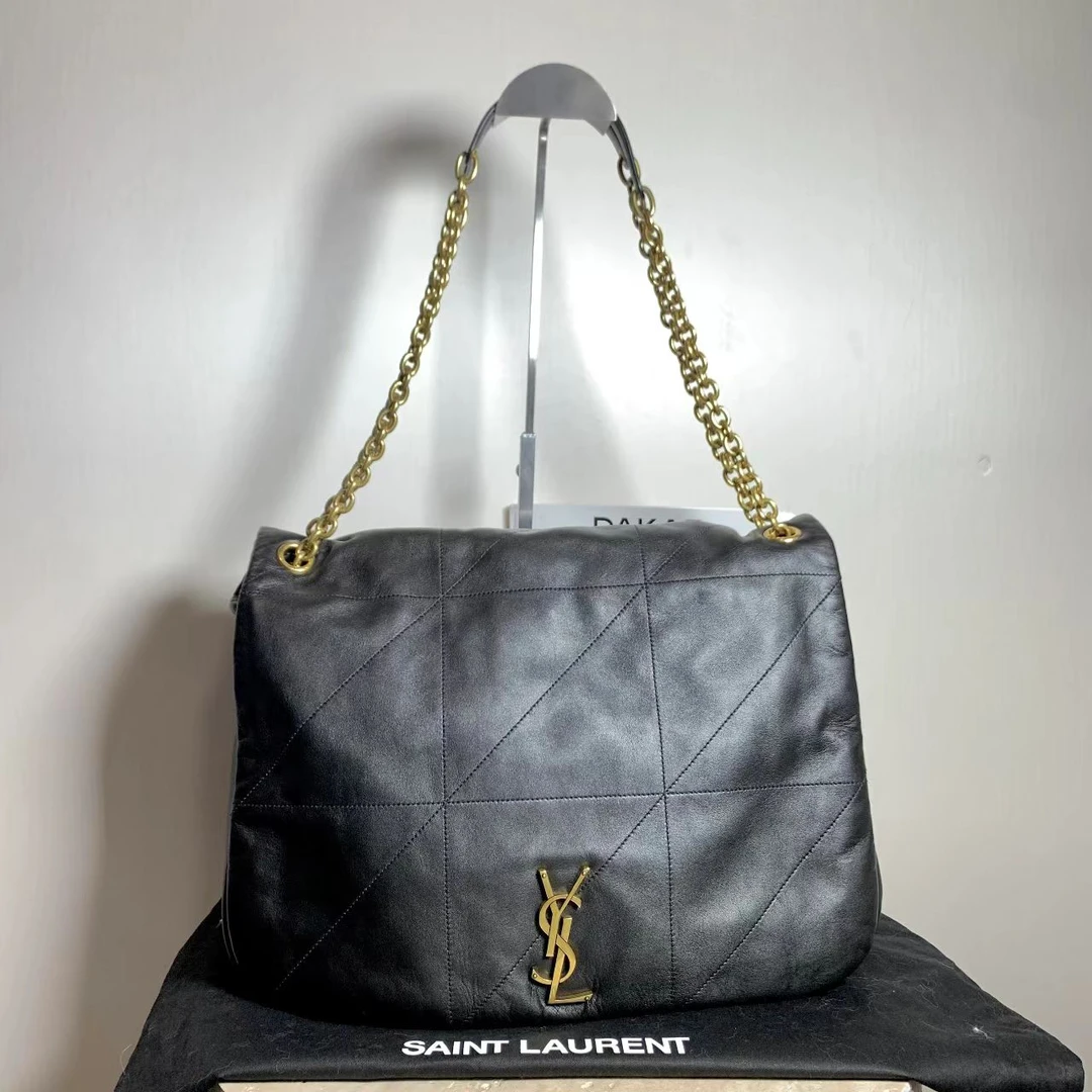 99新 YSL/圣罗兰 壹臻/黑金jamie加大号 44650307