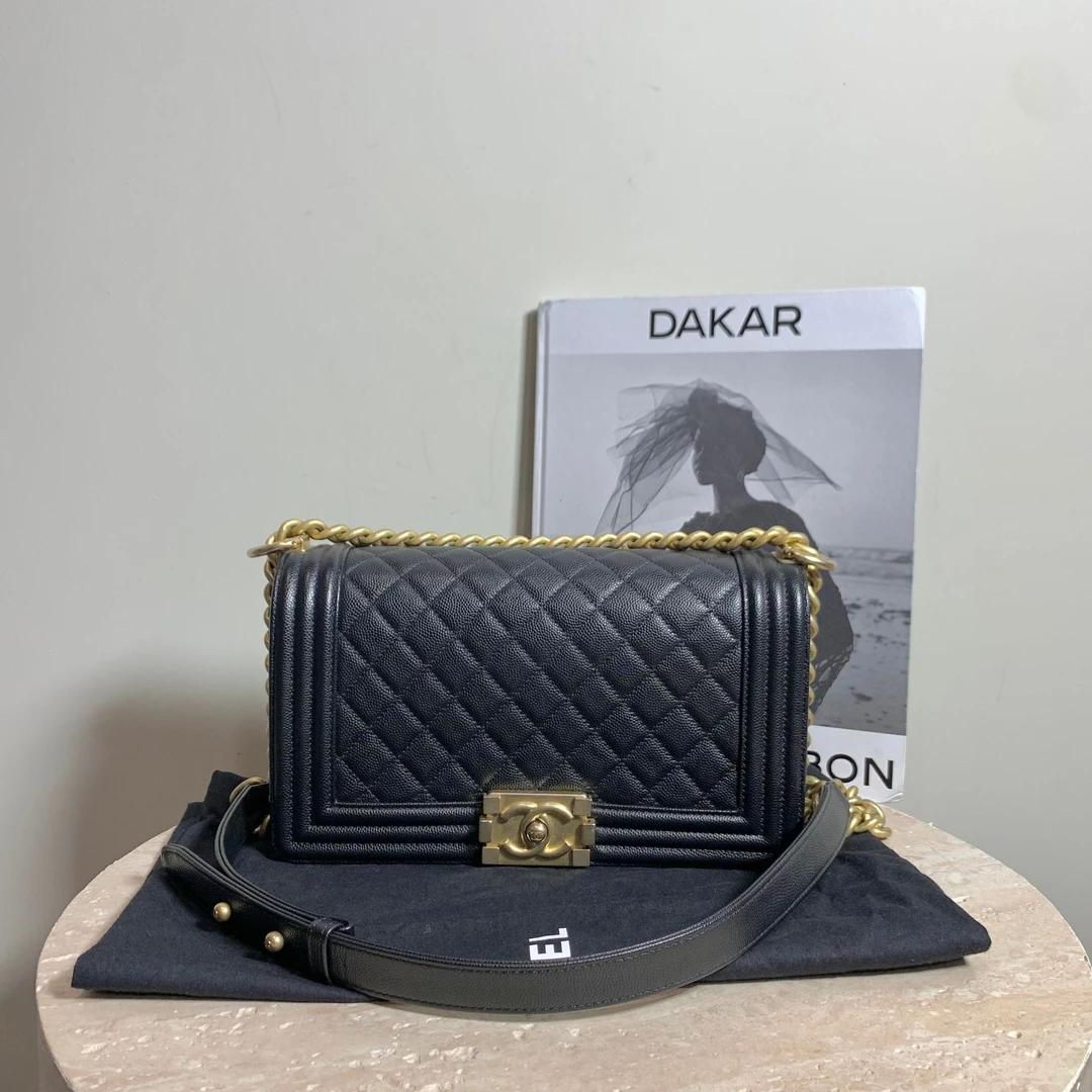 95新 Chanel/香奈儿  壹臻/95新Cha黑金牛leboy中号29开15809393