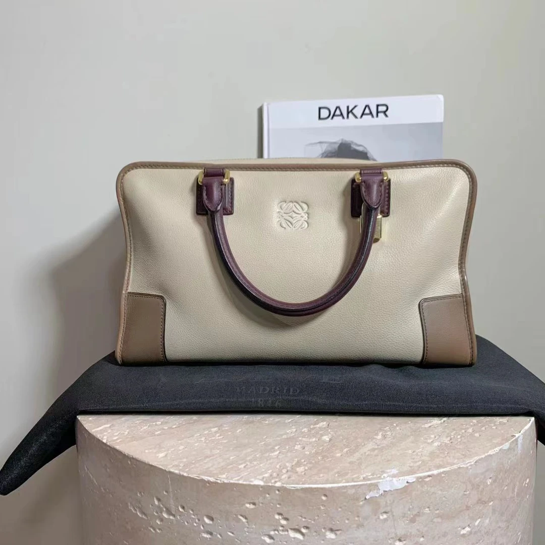 95新 LOEWE/罗意威  壹臻/拼色amazona手提包 91269735