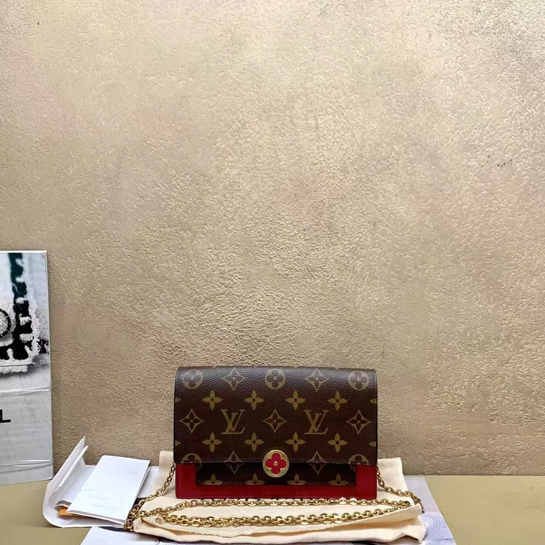 95新 LouisVuitton/路易威登 壹臻娇/lv flore花朵woc包/91830605