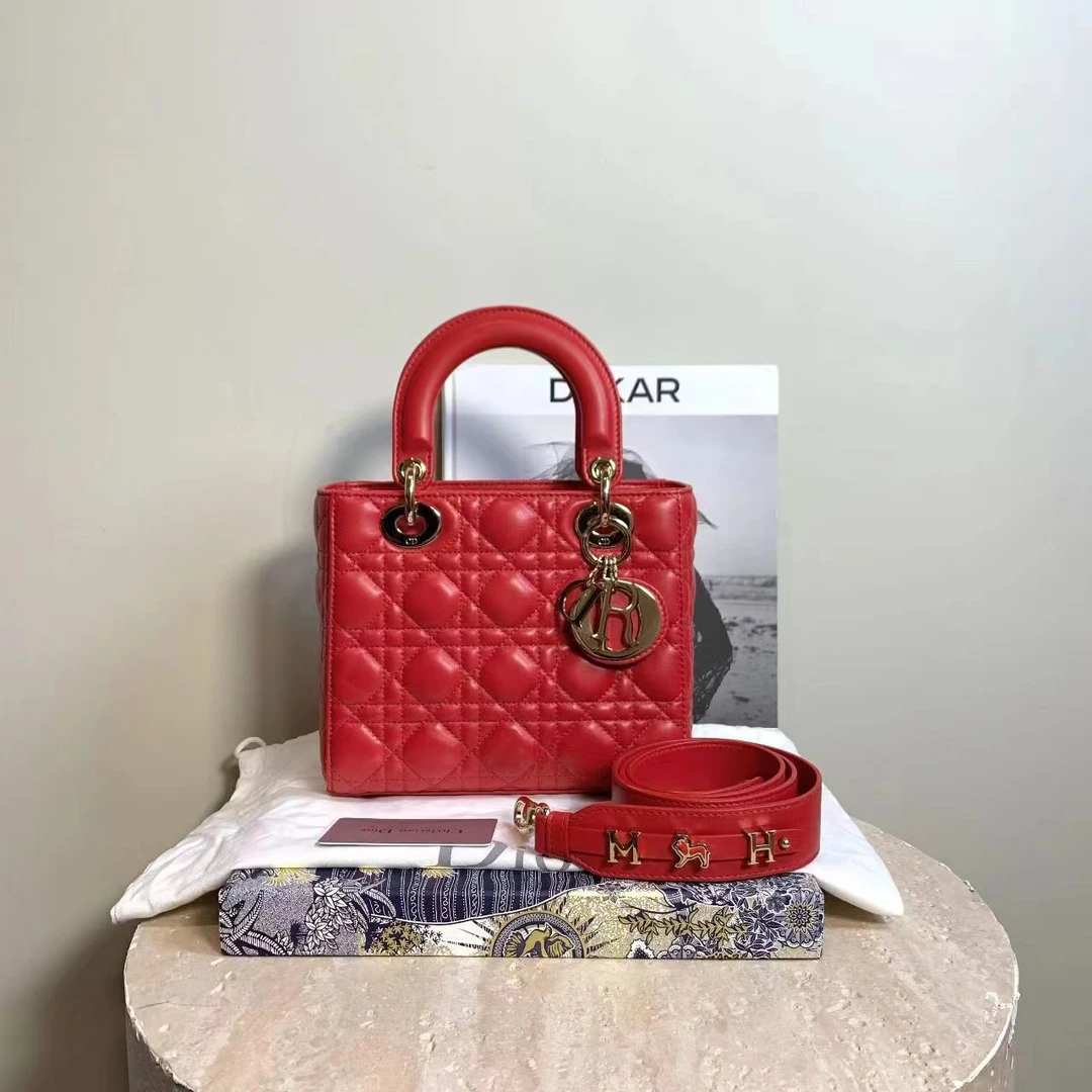 95新 DIOR/迪奥 壹臻中古/Dior 红金四格戴妃 94438689