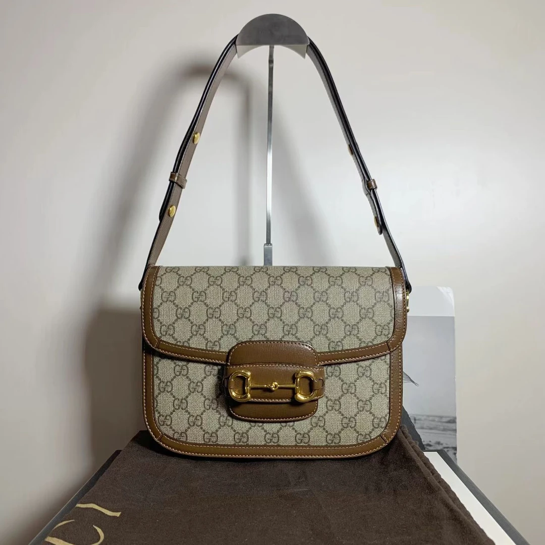 95新 GUCCI/古驰 壹臻/ 95新 Gucci 老花拼棕1955中号 19762182