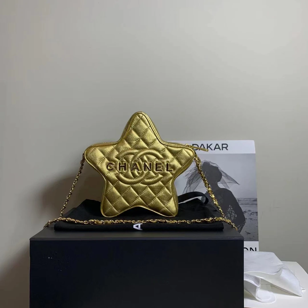 99新 Chanel/香奈儿 壹臻/24C金色星星包/56781890