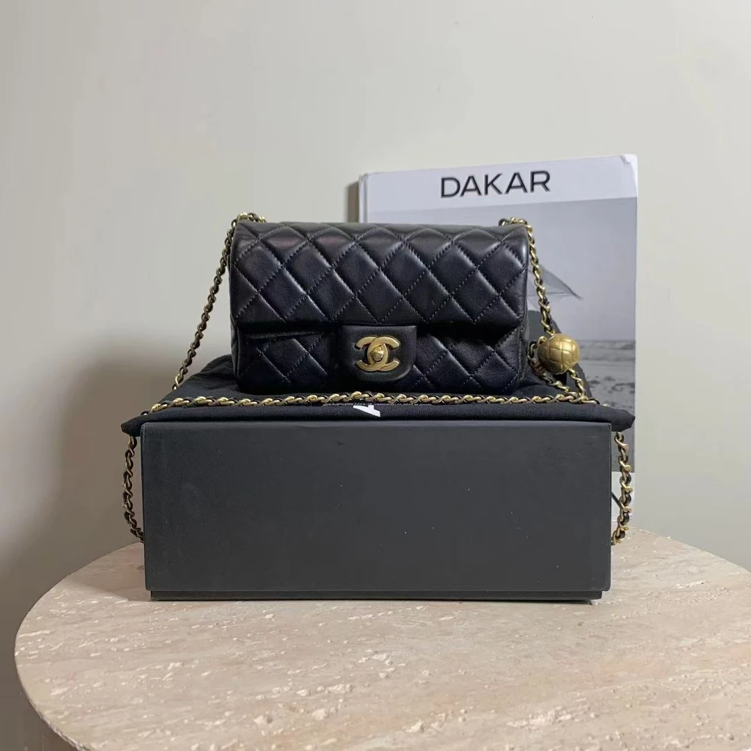 95新 Chanel/香奈儿 壹臻/黑金金球大mini 29开 11379643