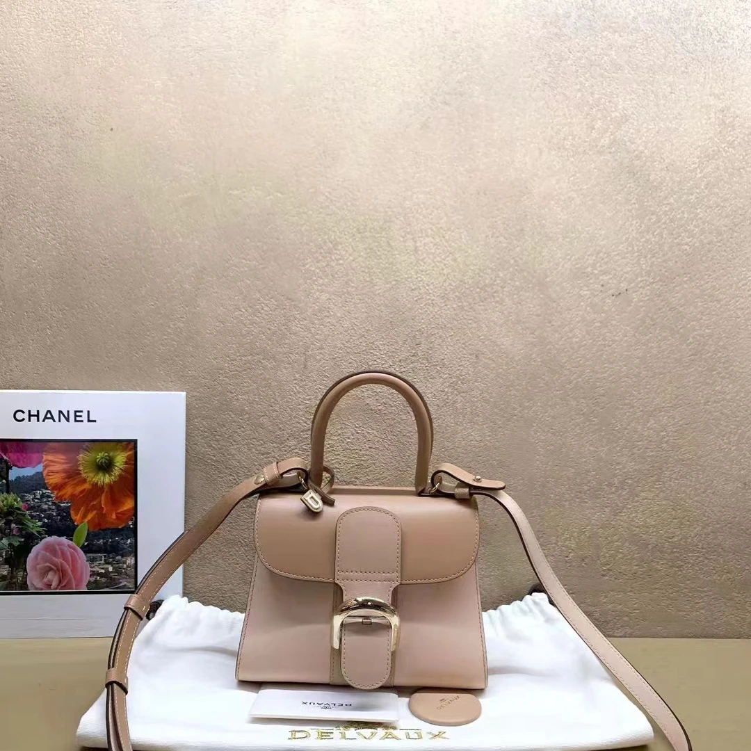 95新 Delvaux/德尔沃 壹臻中古/奶茶拼色brilliant mini 95673591