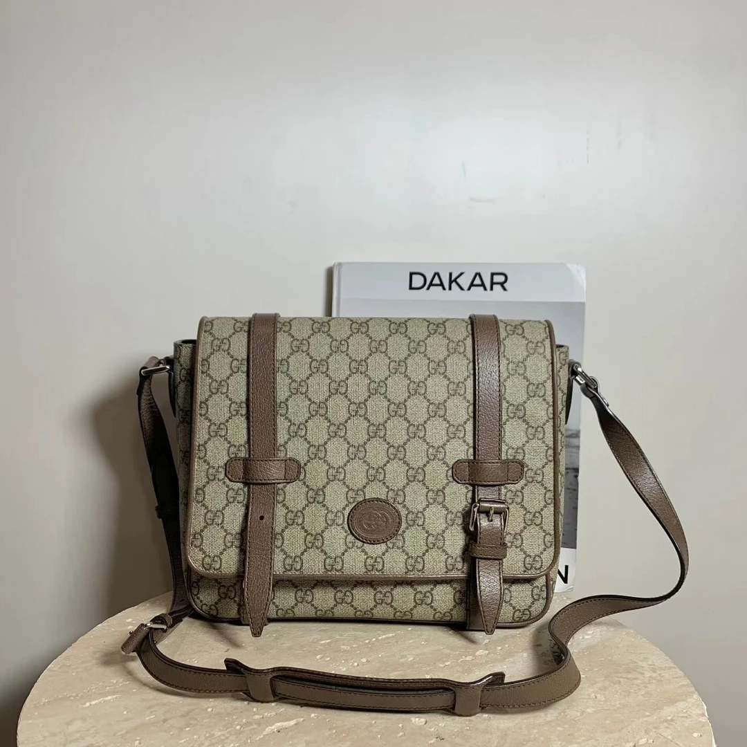 95新 GUCCI/古驰 壹臻/ 95新 Gucci 老花邮差包 93053503
