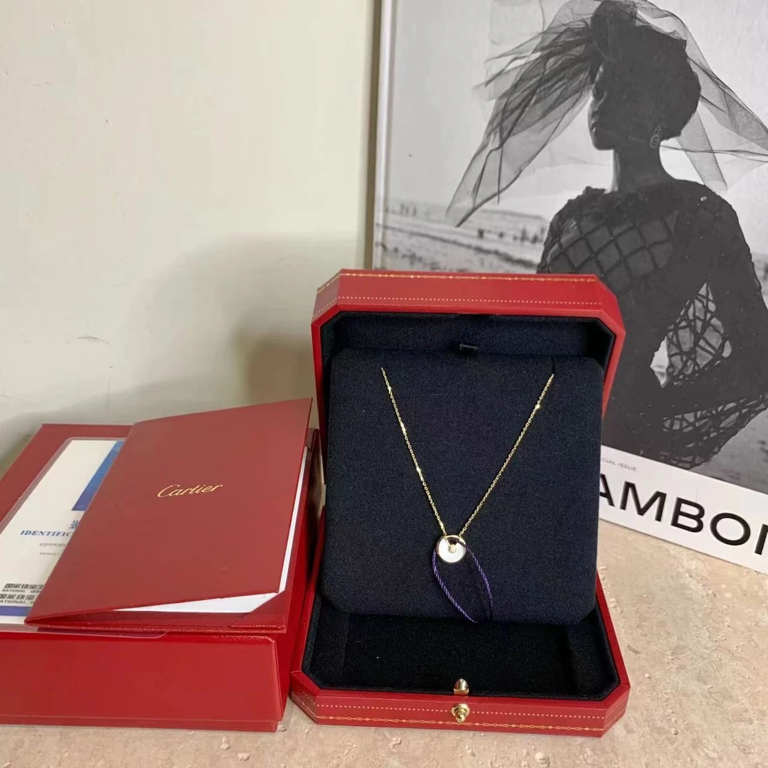 99新 Cartier/卡地亚 娇 客人留款/18k黄金护身符项链 83337891