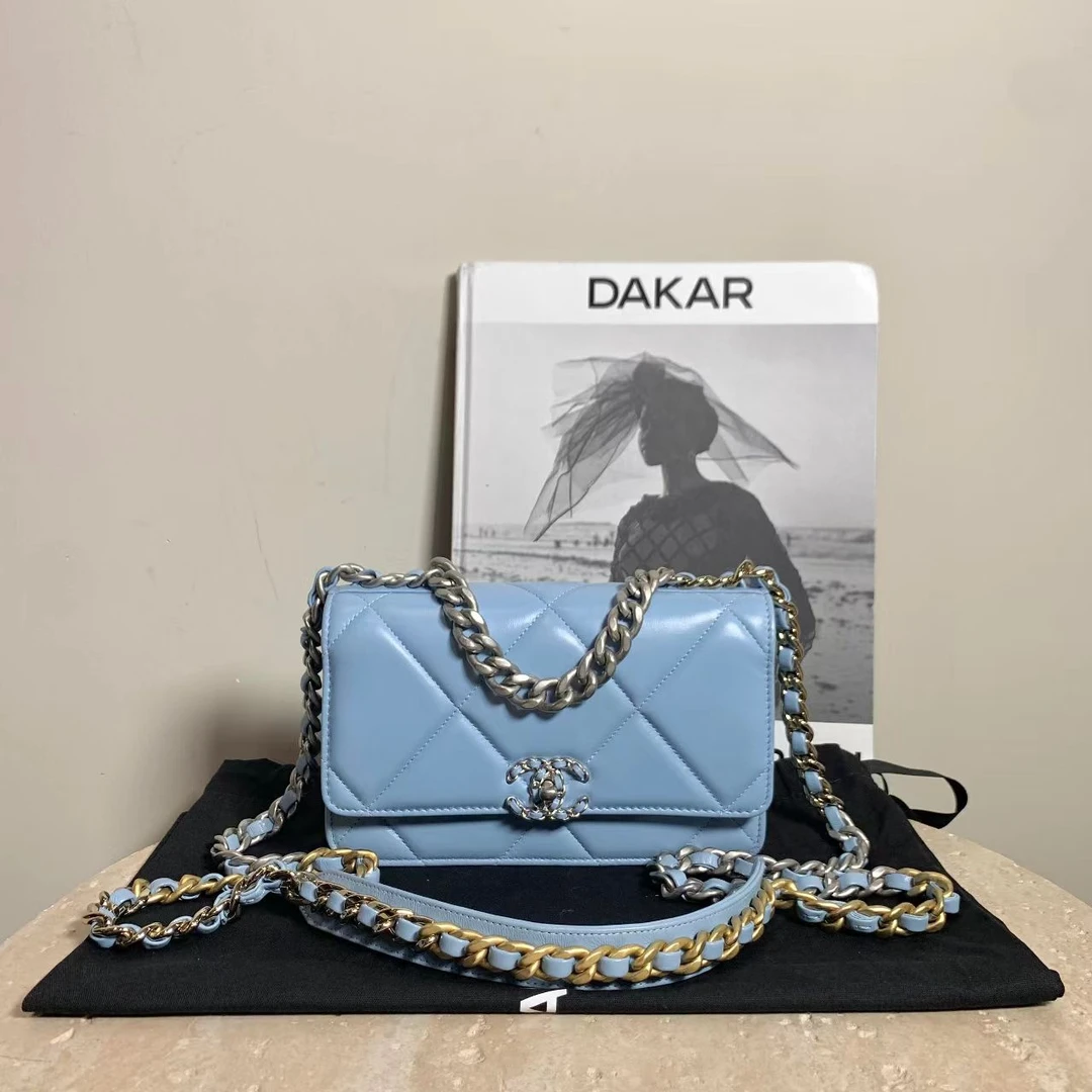 99新 Chanel/香奈儿 壹臻/23A微风蓝19bagwoc转扣 29440775