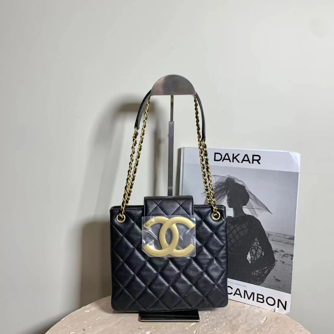 99新 Chanel/香奈儿 壹臻/24C黑金复古链条包 91002687