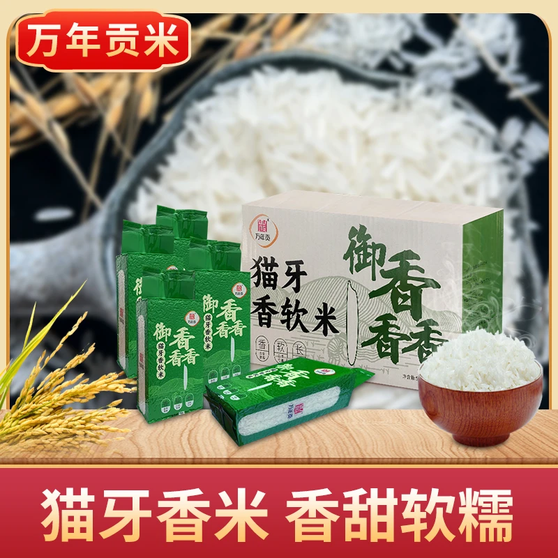 万年贡御馫猫牙米5kg 江西特产米长粒米香米1kg 籼米新米丝苗米