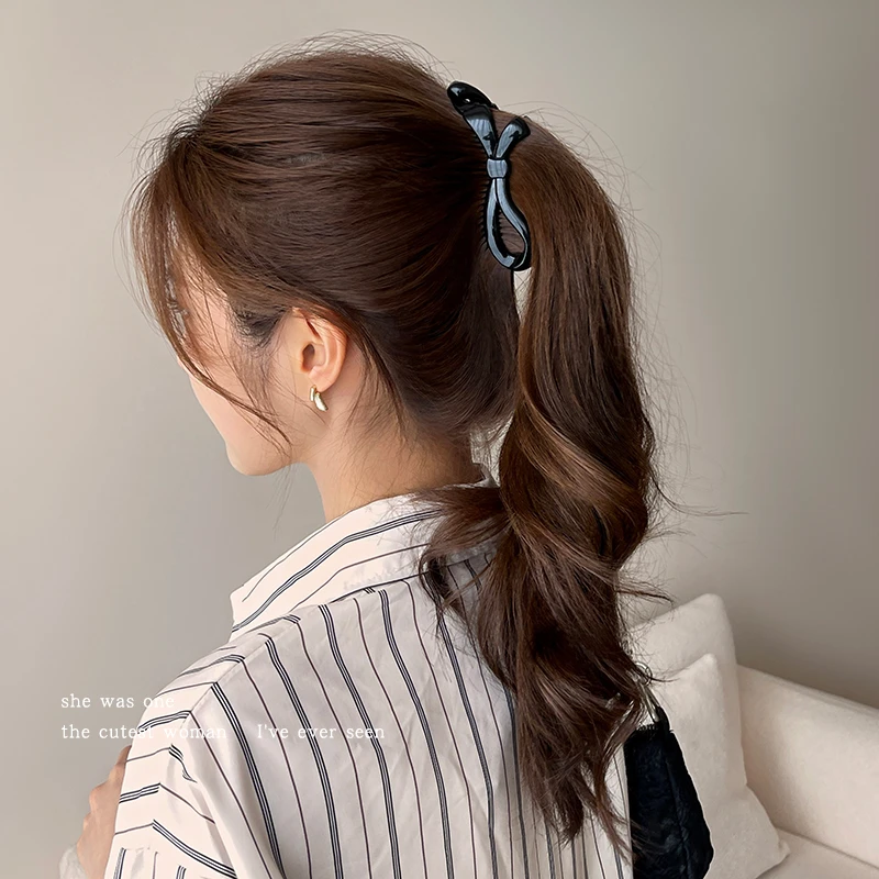 香蕉竖夹发夹女2025年新款抓夹扎头发马尾夹子鲨鱼夹夏季头饰发卡