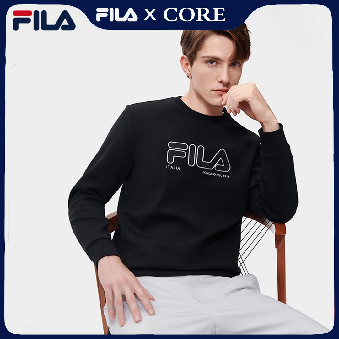 Fila/斐乐【索罗娜轻商务】圆领套头潮流卫衣男士新款F11M317203F