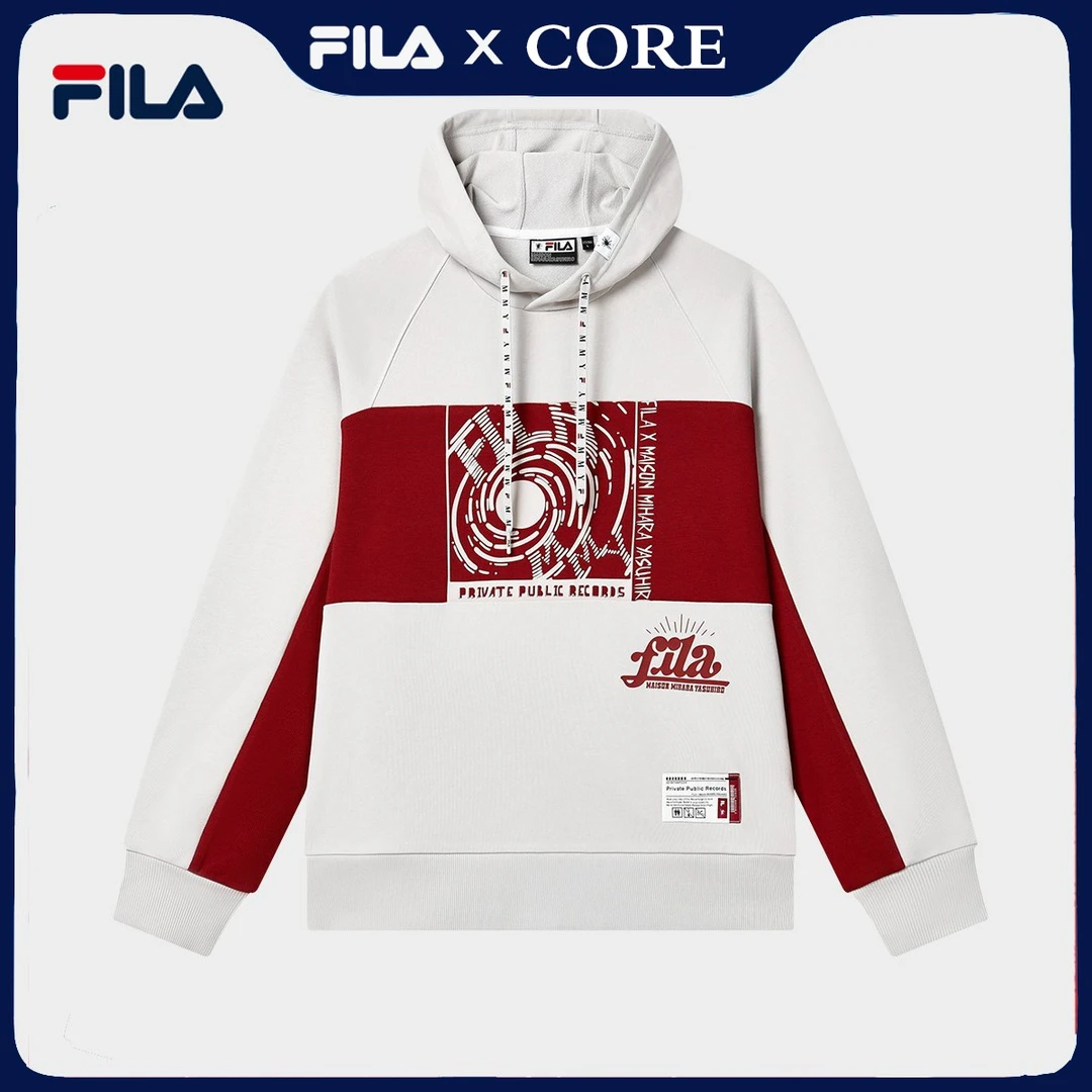 Fila/斐乐【撞色联名卫衣】时尚街头长袖运动宽松男新F11M313202F