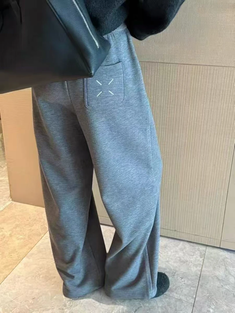 大长腿糯米羊绒裤百搭显瘦休闲女2024年冬季新款