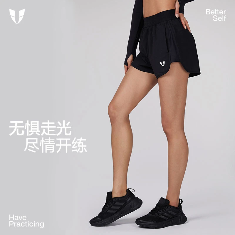 Z马甲线健身裤女运动速干宽松短裤防走光瑜伽训练户外F2322D933