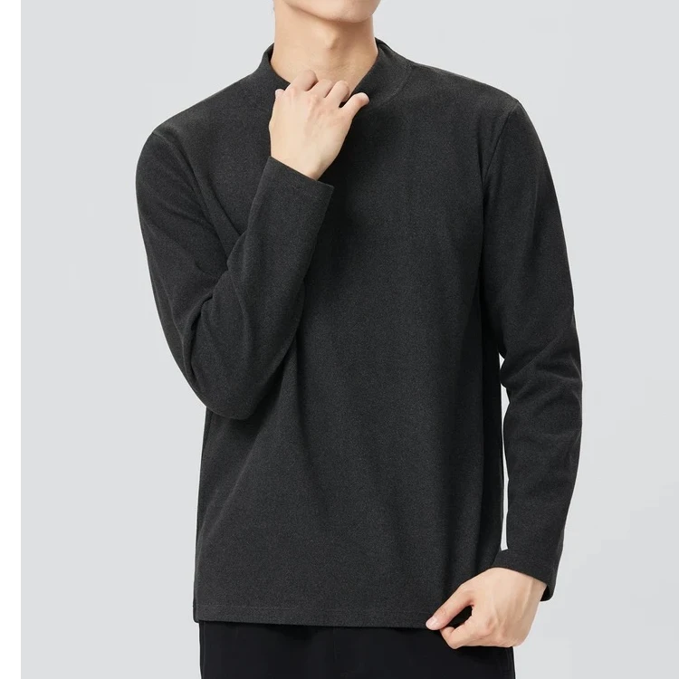 「老侯专属」男士“德绒”半高领打底衣016