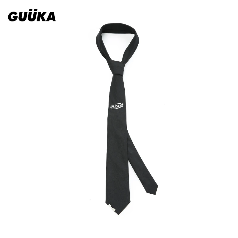 GUUKA潮牌金属夹标领带秋新款情侣日系学院风JK制服衬衫装饰R5019
