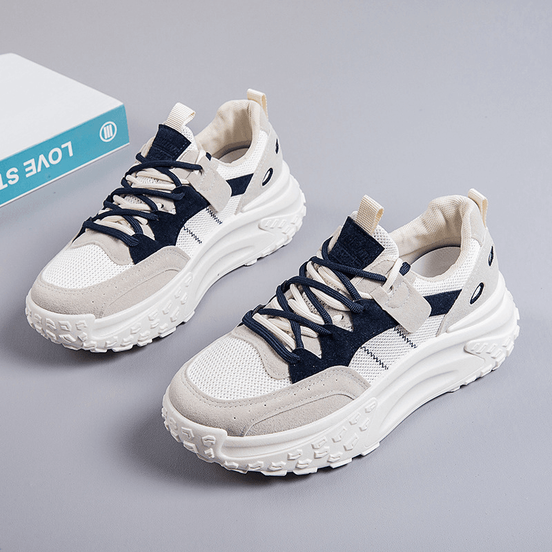 厚底老爹鞋女款2023秋季新款透气休闲百搭爆款增高运动女鞋阿甘鞋