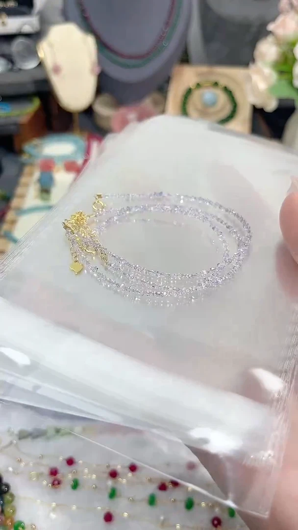 【闪购商品】钻石手链银S925镶嵌蓝紫99