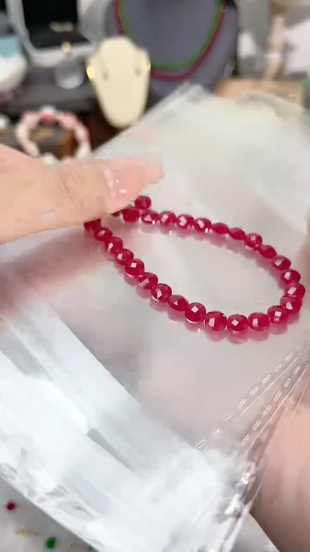 【闪购商品】红宝石手链银S925镶嵌元宝99