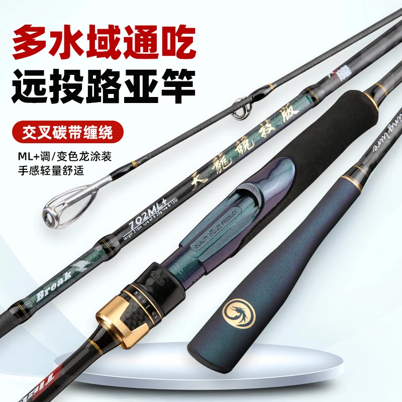 碳带竞技路亚竿ML+综合枪柄直柄专业路亚竿