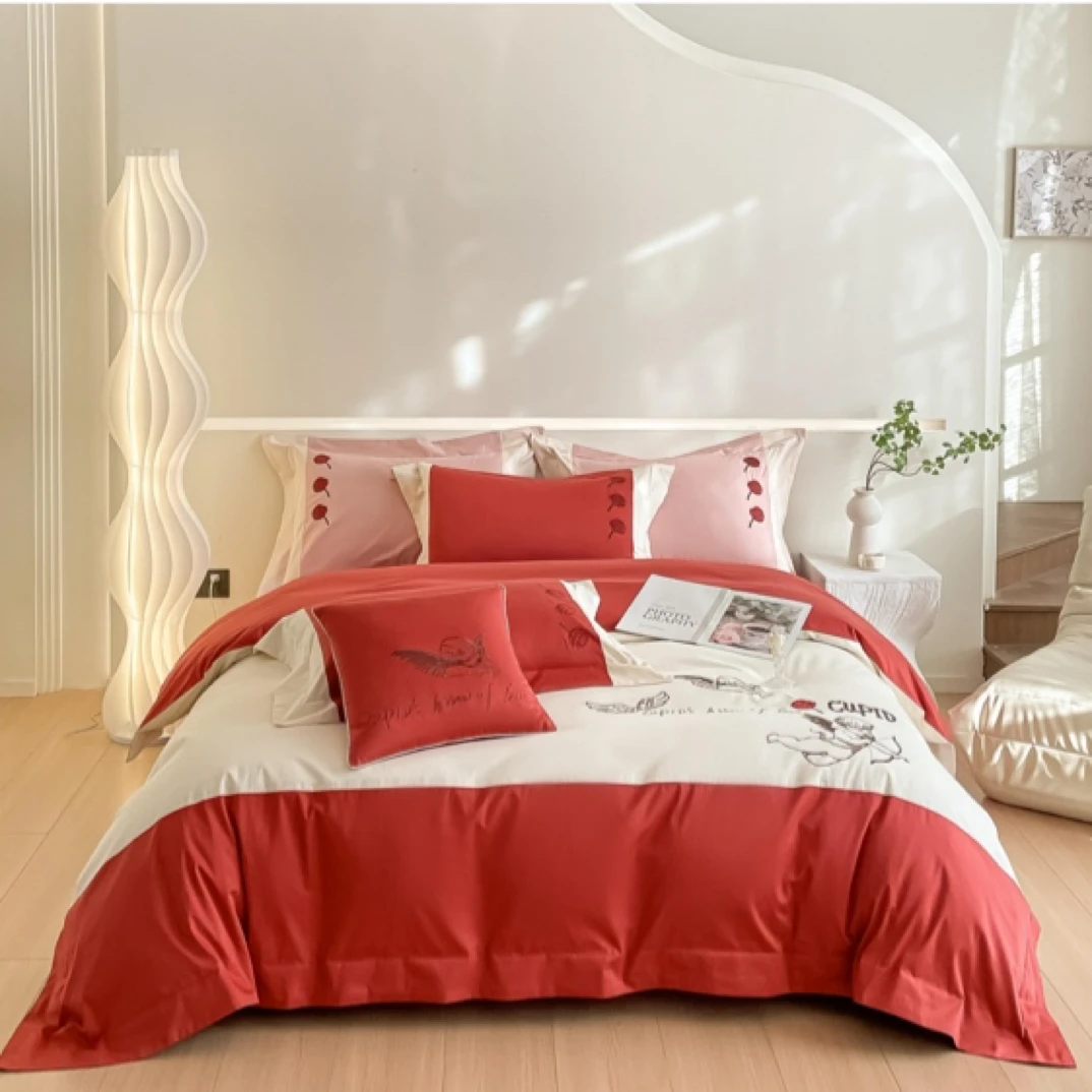 复古系列平安夜颂歌床上用品澳洲棉四件套高档时尚