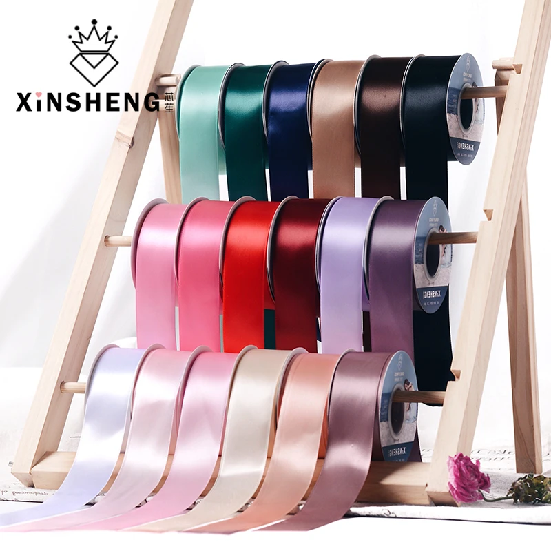 xinsheng/芯苼3.8cm涤纶带丝带花束鲜花礼物包装手工缎带绸带彩带