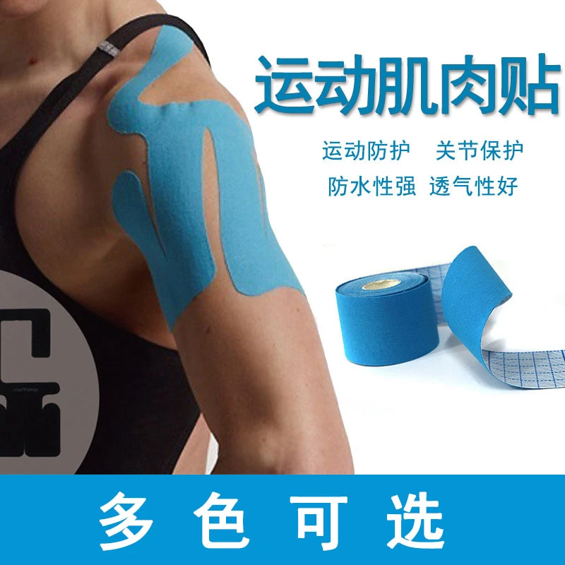 膝盖肌肉贴绷带运动员专用篮球足球跑步肌贴绑带保护固定肌内效贴