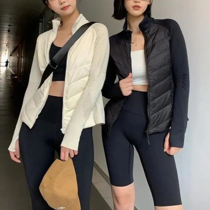 第三代升级版90白鹅绒羽绒服户外运动瑜伽高端鹅绒上衣轻薄短款女